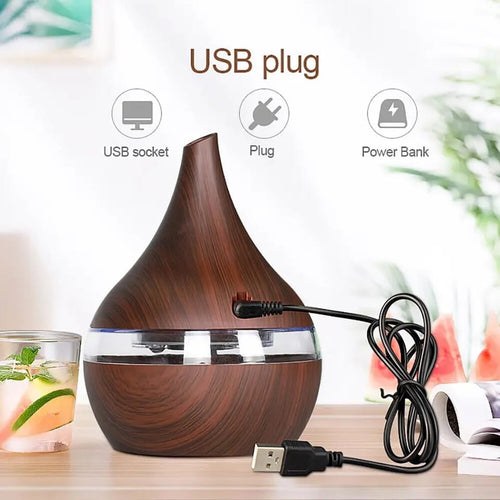 Humidificador USB Con Luz 200 ml